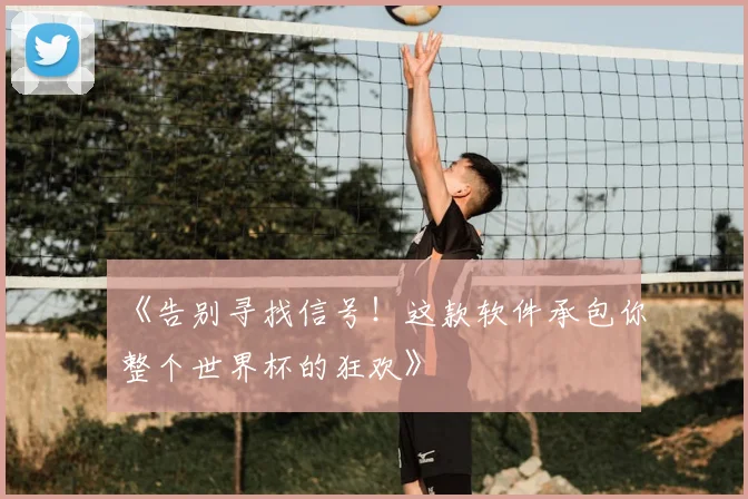 《告别寻找信号！这款软件承包你整个世界杯的狂欢》